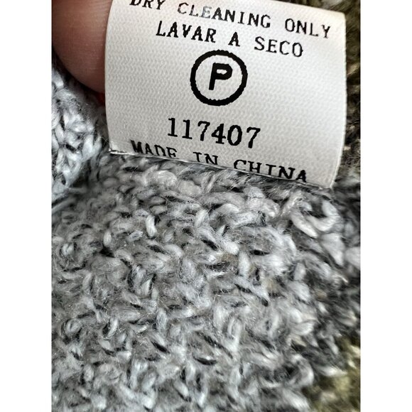 Pink Clover Color Blocked Striped Cardigan~Size Small~Grey/Olive NWT ~ L11 17 - Picture 9 of 9